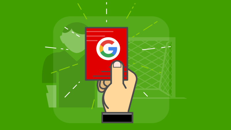 redcard google penalty