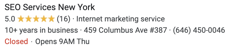 google my business reviews
