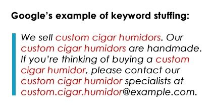 keyword stuffing example